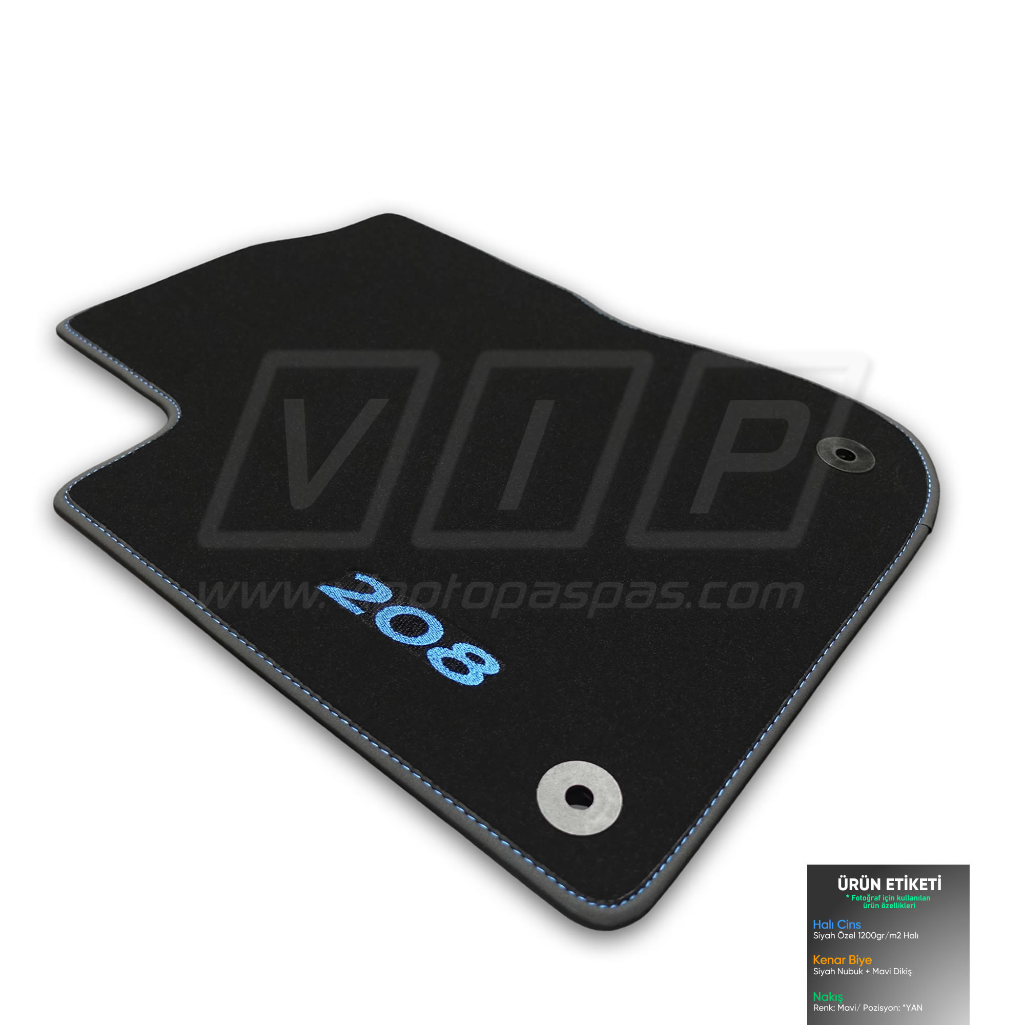 Peugeot e-208 Halı Paspas Takımı 2019 ve Sonrası *Electric #208