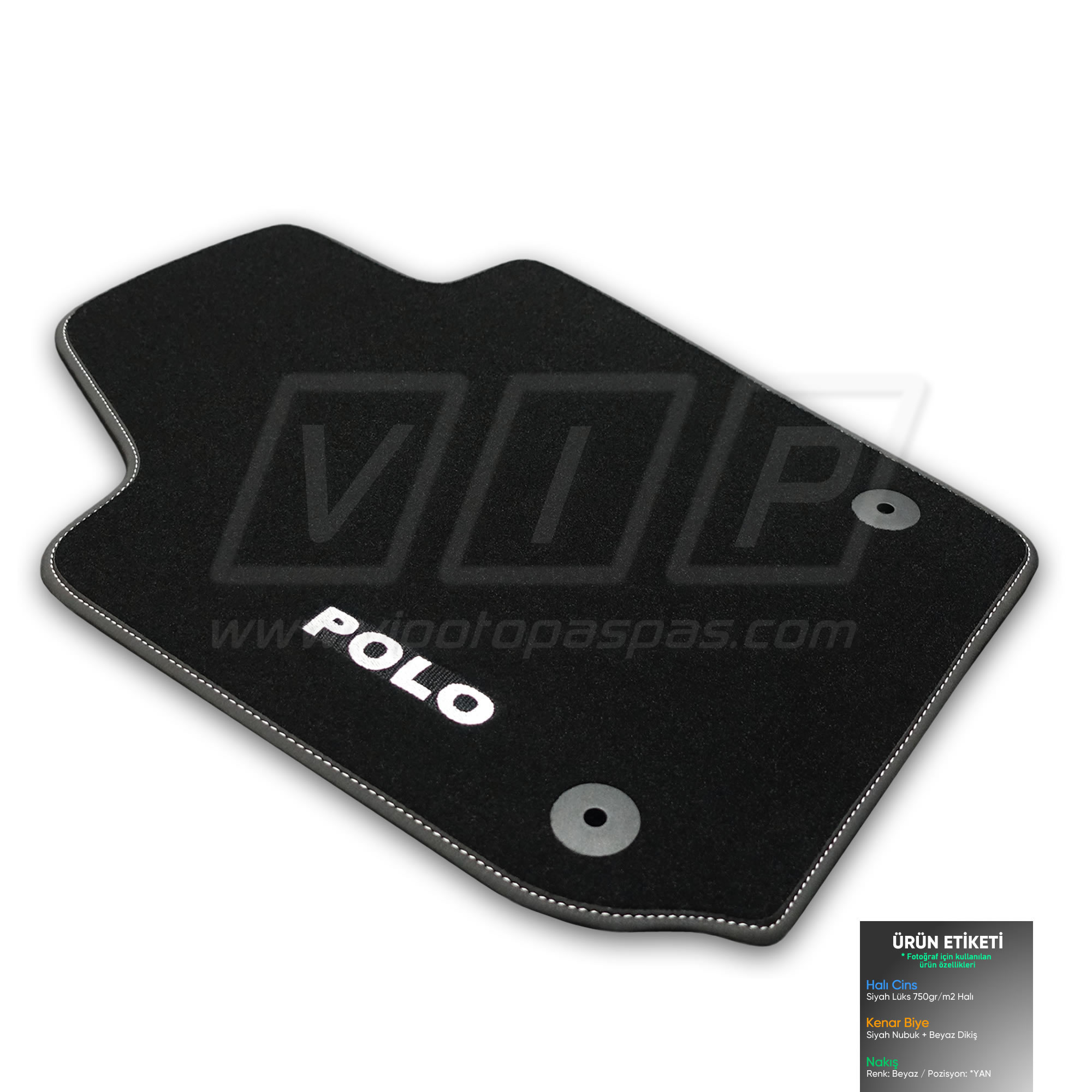 VW Polo 6R Halı Paspas Takımı 2009-2014 #POLO